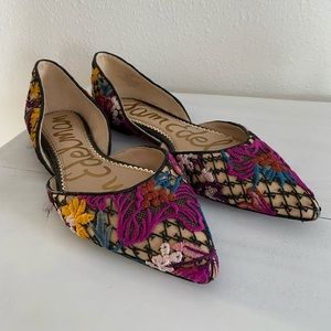 Sam Edelman multicolor pointed flats size 8